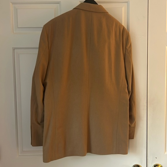 🌿Oscar de la Renta men’s tan wool blazer, 40R🌿 - Picture 4 of 7